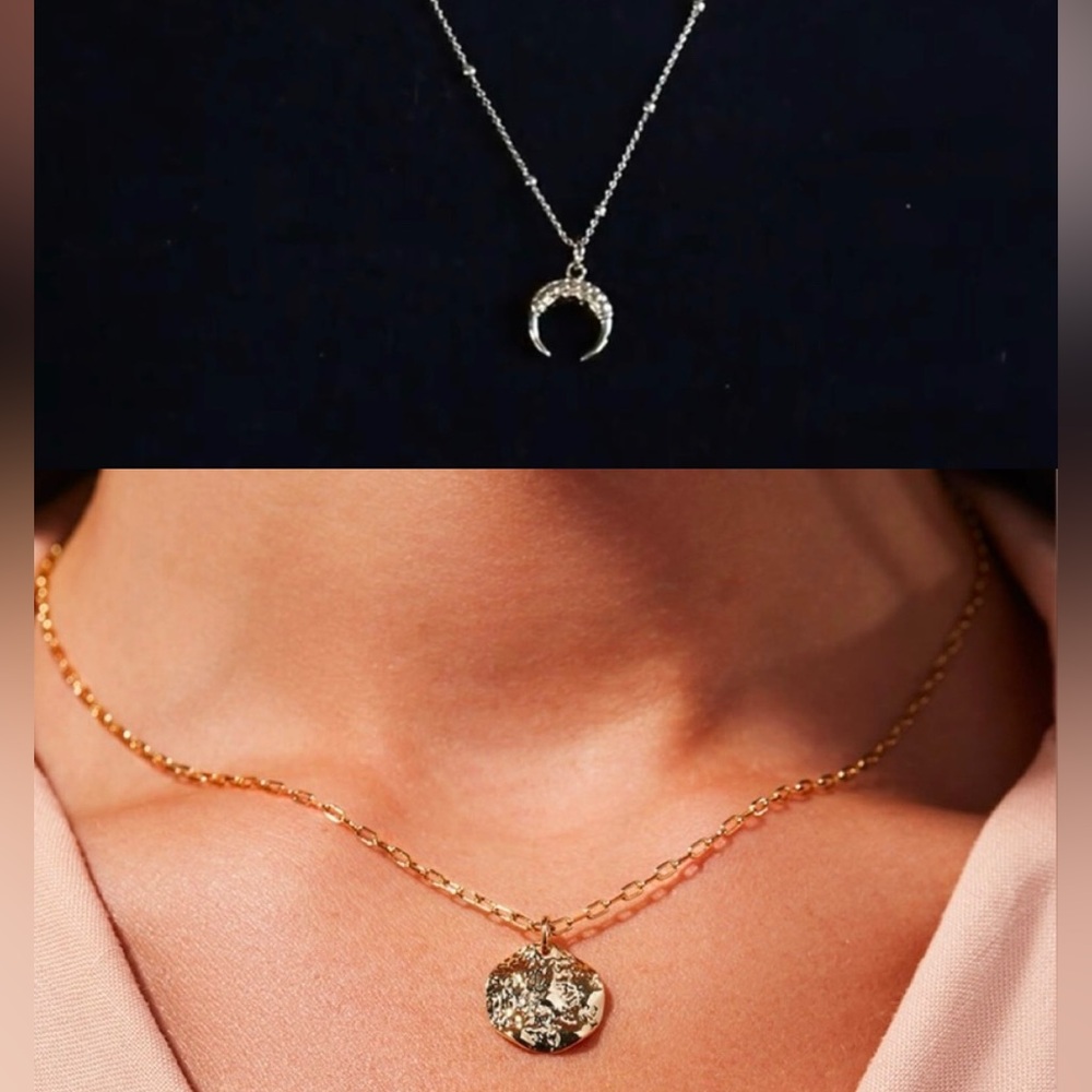 Ana Luisa gold layered necklaces (set of 2) barely worn